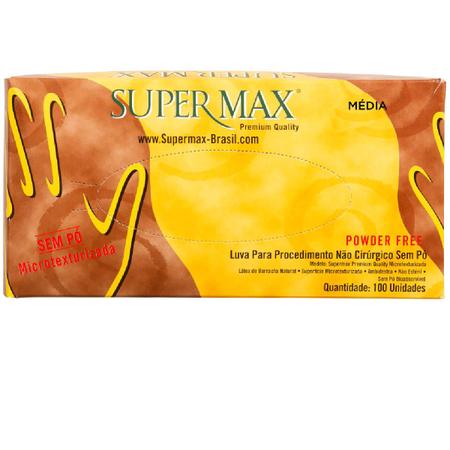 Imagem de Luva Supermax Premium Quality para procedimento não cirúrgico latéx sem pó