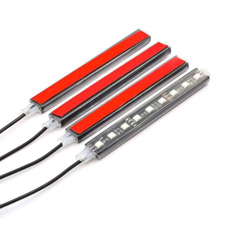 Imagem de Luz Barra Led Neon Tunning Automotivo Carro Interno 7 Cores Controle Ford Ranger 2009 2010 2011 2012