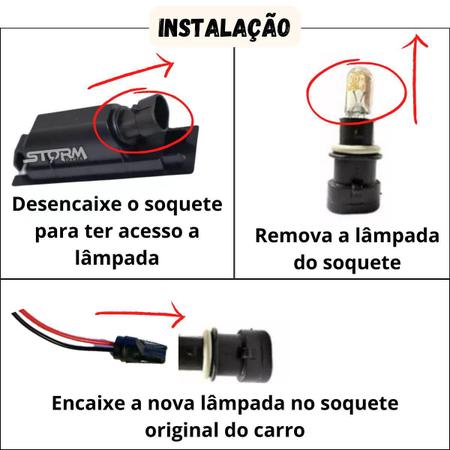 Imagem de Luz de Placa Nissan Kicks Ano Lâmpada LED Branco