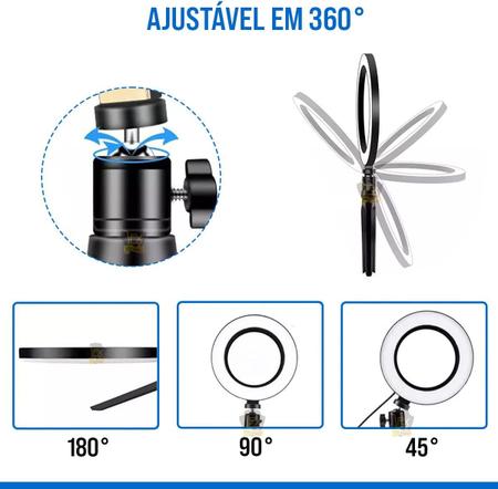 Imagem de Luz e Iluminador Ring Light 6 Polegadas 36 Led Usb Led Misto Mesa