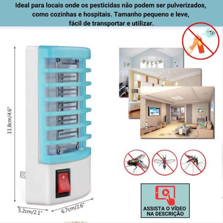 Imagem de Luz noturna repelente de mosquitos domésticos, assassino eletrônico da mosca, soquete de iluminação LED 2-em-1, lâmpada 