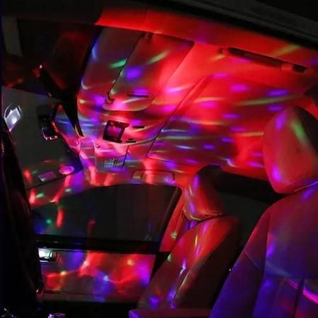 Imagem de Luzes de festa usb mini bola de discoteca, luz colorida para carro, celular, notebook, TV