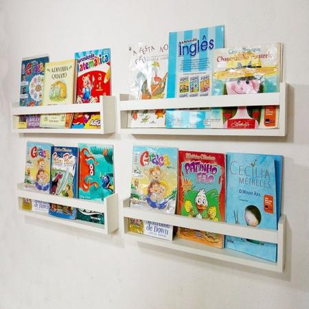 Imagem de M-Prateleira 50x11,5x10 lap Porta Livros Revisteiro Infantil 50cm