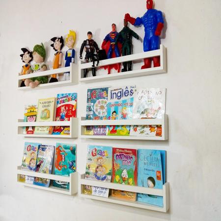 Imagem de M-Prateleira 50x11,5x10 lap Porta Livros Revisteiro Infantil 50cm