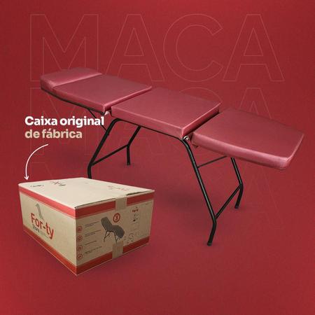 Imagem de Maca 3 Posições Reclinável Estética Bordô Facto For-Ty