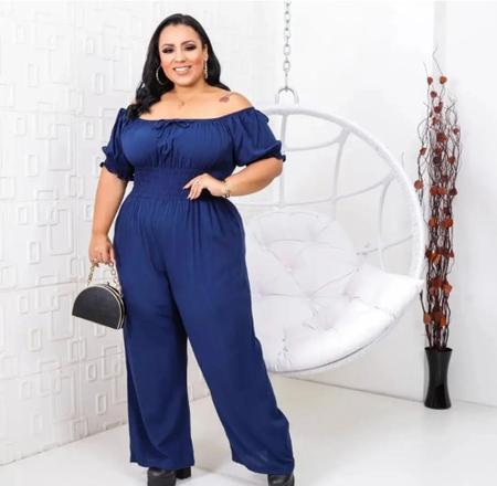Macacão ciganinha cheap plus size