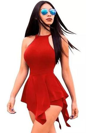 Macac o Curto Feminino Sem Manga Lan amento 2018. Ref 662