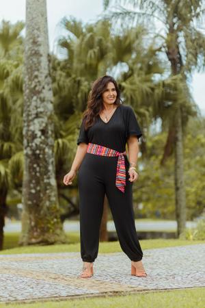 Macacão de malha plus size sales