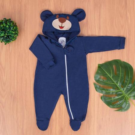 Imagem de Macacão para Bebe Recém Nascido 6 a 9 Meses Macacão de Ursinho Pijama de Bebê Roupa Para Bebe Dormir