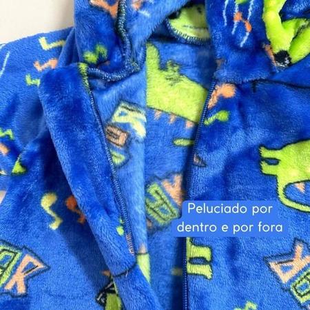 Imagem de Macacão Pelúcia Fleece Bebe Infantil Zíper Quentinho P/ Frio