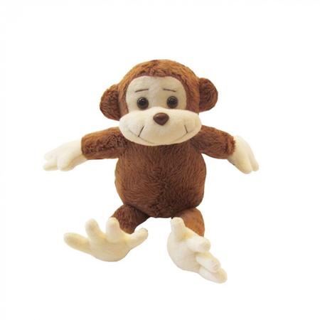 Macaco de Pelúcia Safari 30cm Decoração Anti-alérgico