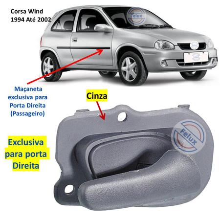 MAÇANETA INTERNA PORTA TRASEIRA CORSA WIND HATCH SEDAN PICK-UP WAGON 94 a  10 2 OU 4 PORTAS