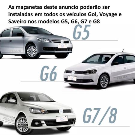 Imagem de Maçaneta Interna Esq Saveiro G6 G5 Após 2008 Prata Acetinado