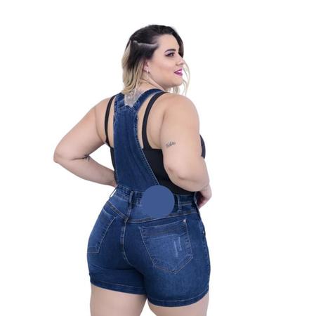 Imagem de Macaquinho Jeans Curto Plus Size