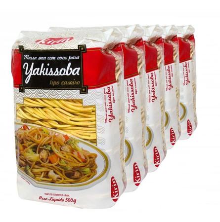 Imagem de Macarrão P/ Yakissoba Tipo Caseiro 500g Kirin -(Kit com 5)