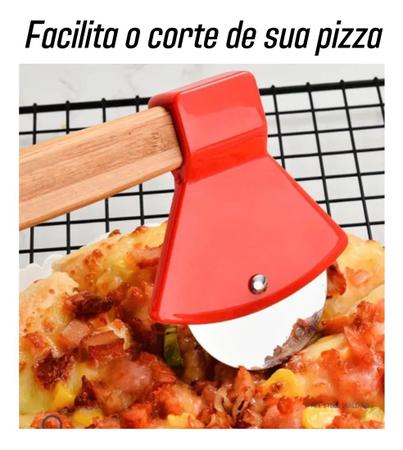 Imagem de Machadinha Cortador De Pizza Corte Profissional Aço Inox