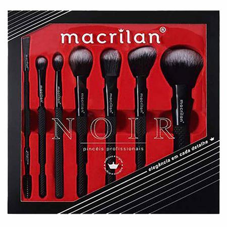 Imagem de Macrilan Noir Kit - 7 Pincéis para Maquiagem