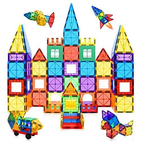 MagHub Kids Magnet Toy Magnetic Tiles Shape 65PCS 3D Magnetic