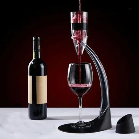 Imagem de Magic decantador aerador de vinho com torre suporte e base