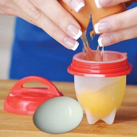 Magic Egg Forma Cozinhar Ovos Fácil Fit Silicone - Mr Vendas Imagem de Magic Egg Forma Cozinhar Ovos Fácil Fit Silicone