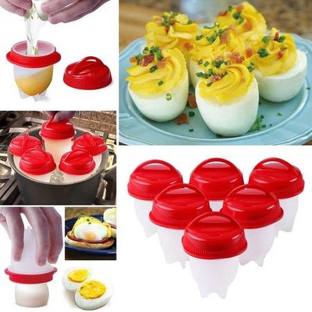 Magic Egg Forma Cozinhar Ovos Fácil Fit Silicone - Mr Vendas Imagem de Magic Egg Forma Cozinhar Ovos Fácil Fit Silicone