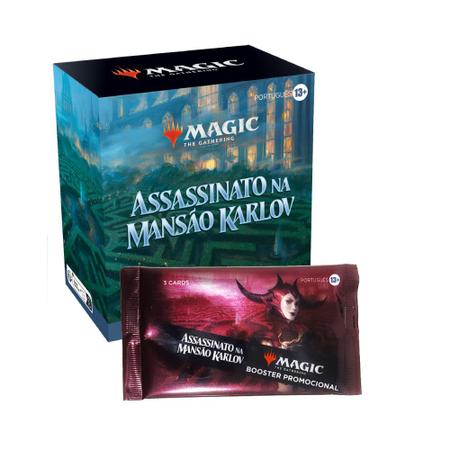 Imagem de Magic The Gathering Pré-Release Assassinato na Mansão Karlov + Promo Pack Portugues Jogo de Cartas