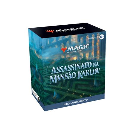 Imagem de Magic The Gathering Pré-Release Assassinato na Mansão Karlov + Promo Pack Portugues Jogo de Cartas