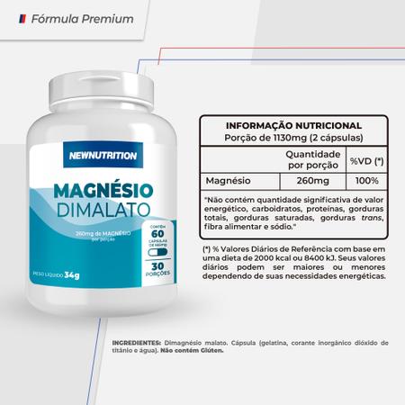 Magnésio Dimalato Medinal 36g com 60cps