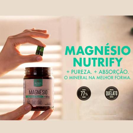 Imagem de Magnésio Quelato (Vegano) - Nutrify 60 Cápsulas