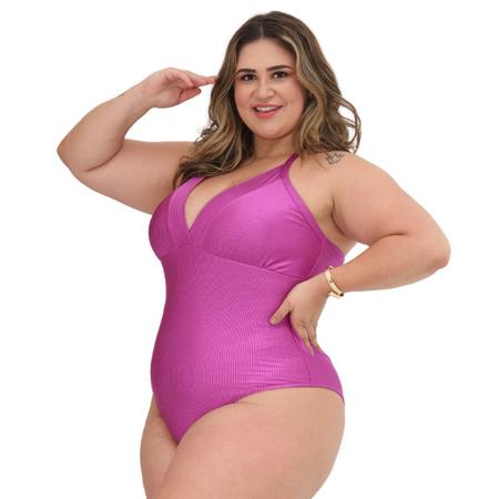 Imagem de Maio Plus Size Verão sem Bojo Canelado Moderno