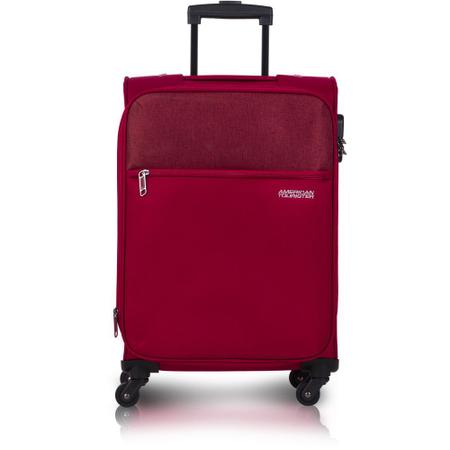 Imagem de Mala de Bordo Poliester para Viagem American Tourister By Samsonite Frankfurt Cadeado Vermelho