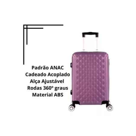 Imagem de Mala de Bordo Rodinha 360º ABS Luggage Allabard Pequena
