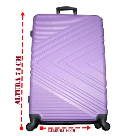 Imagem de Mala De Viagem Tamanho Grande  cRUZEIRO Giro 360 Abs Forte Resistente COD 6623