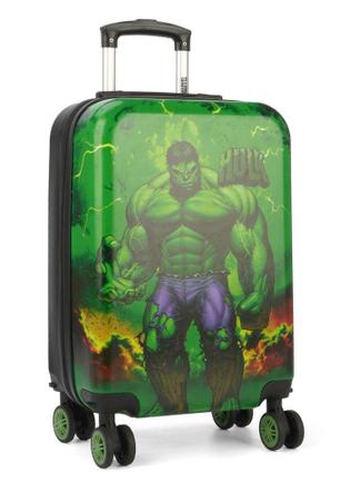 Imagem de Mala Escola / Viagem Infantil Hulk C/ Cadeado Tam P bordo - MF10335AG - AVENGERS