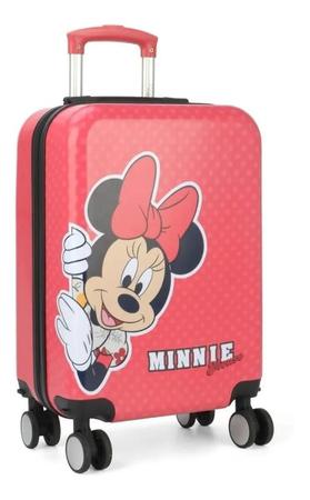 Imagem de Mala Malinha Infantil Escolar Menina Minnie Mouse 4 Rodinhas