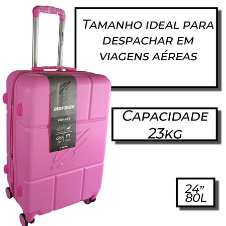 Imagem de Mala Viagem Mormaii Média 23kg Expasível Rodas 360º ABS Super Leve