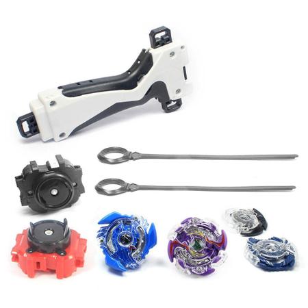 Maleta 4 em 2 Beyblade Metal Burst + 2 Lançadores + Grip + Arena de Batalha  - V2 na Americanas Empresas