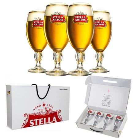 Imagem de Maleta Com 4 Taças - Stella Artois 250ml - Produto Oficial Ambev