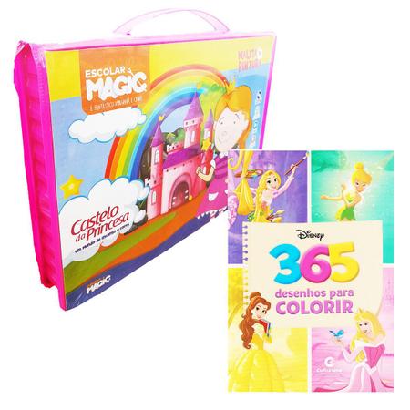 Livro para Colorir Maleta - Princesas - Dokassa Distribuidora