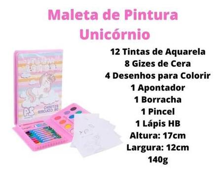 Pintura por Números Imagens de Unicórnio Rosa Colorir para