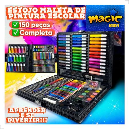 Conjunto de 150 peças de pintura para crianças, estojo de pintura infantil,  Não tóxico