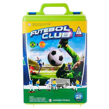 Jogo Futebol Club Mundial Seleções Maleta Jogadores Pintados Original  Gulliver Brasil Alemanha Argentina Itália Espanha - Botão para Futebol de  Botão - Magazine Luiza