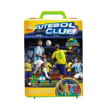 Jogo Futebol Botão Club Brasil x Argentina Original Gulliver