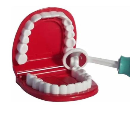 Imagem de Maleta Kit Dentista Verde e Maleta Kit Medico Rosa Odontologia Brinquedo Infantil