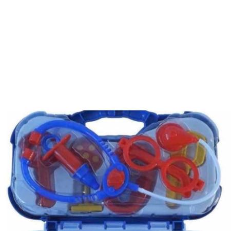 Imagem de Maleta Kit Medico Azul Brinquedo de Médico Infantil Educativo Estimula Criatividade Doutor