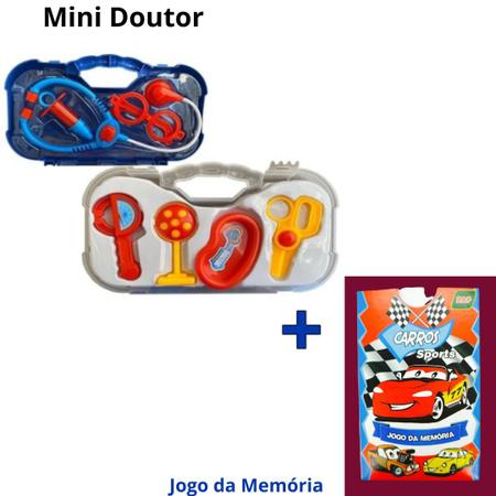 Maleta Kit Medico Brinquedo Doutora Medicina Enfermeira + Jogo Memória -  Poki Toys - Kit Médico Infantil - Magazine Luiza