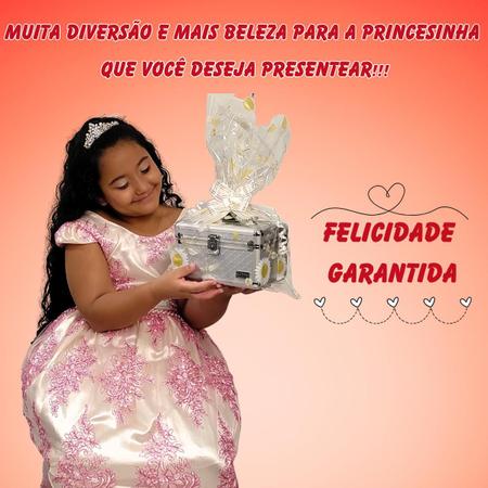 Imagem de Maleta maquiagem kit completo infantil lindo demais