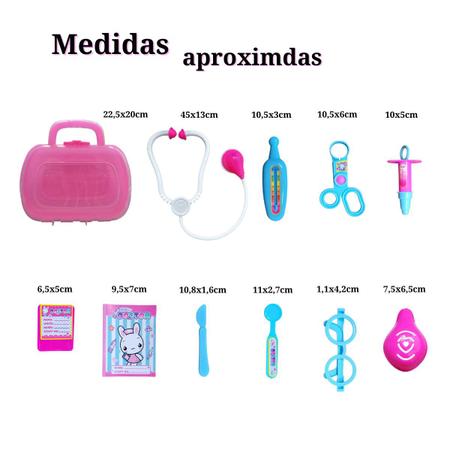 Imagem de Maleta Médica Mini Doutor Kit Maletinha Brinquedo Infantil