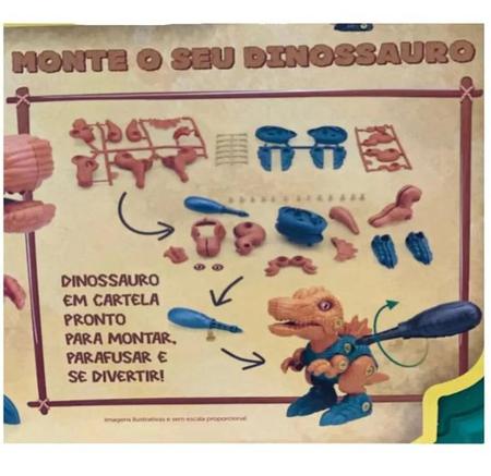 Maleta Monte seu Dino Jurassic - Majoca Colorê Brinquedos Educativos