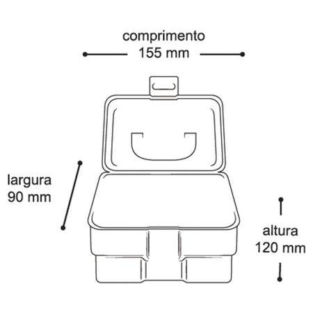 Maleta Porta Treco Prata 6 Arqplast Imagem de Maleta Porta Treco Prata 6 Arqplast